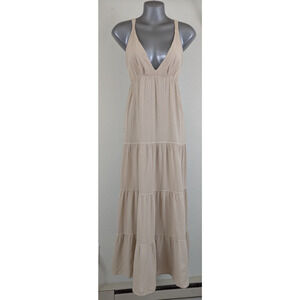 Seaspice sz S Midi to Maxi length Dress smocked back sleeveless tank 1984